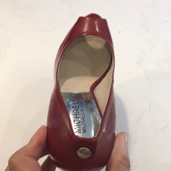 Red Michael Kors Pumps - Picture 3 of 4